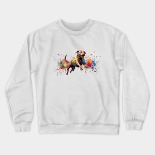 Paint Ball Dog Crewneck Sweatshirt